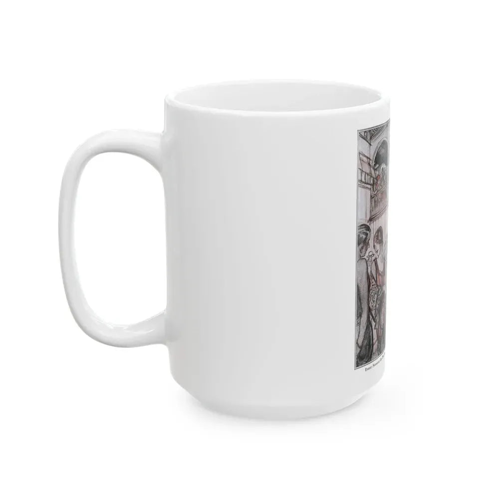 Beach Manners, McCalls magazine, August 1926 - White Coffee Mug - Go Mug Yourself