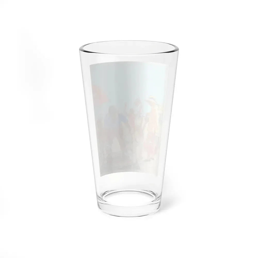 Beach Picnic Illustration (c. 1959) (Magazine Illustration) Pint Glass 16oz - Go Mug Yourself