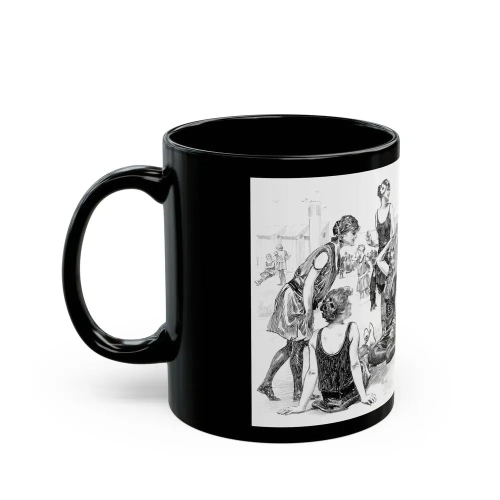Beach Scene - Black Coffee Mug - Go Mug Yourself