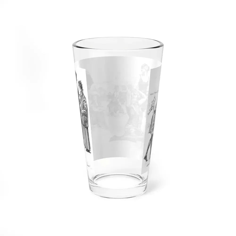 Beach Scene (Magazine Illustration) Pint Glass 16oz - Go Mug Yourself