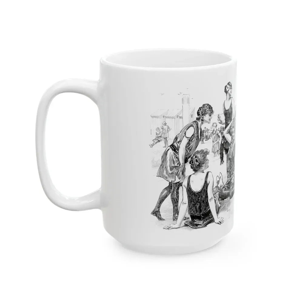 Beach Scene - White Coffee Mug - Go Mug Yourself