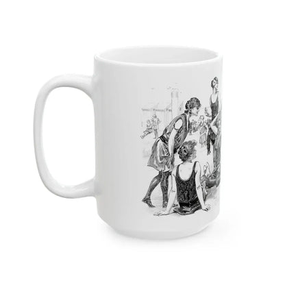 Beach Scene - White Coffee Mug - Go Mug Yourself