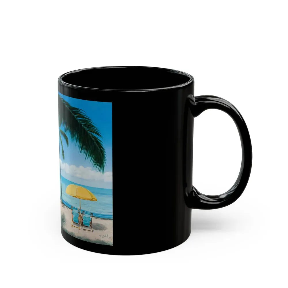 Beach Scene_1 - Black Coffee Mug - Go Mug Yourself