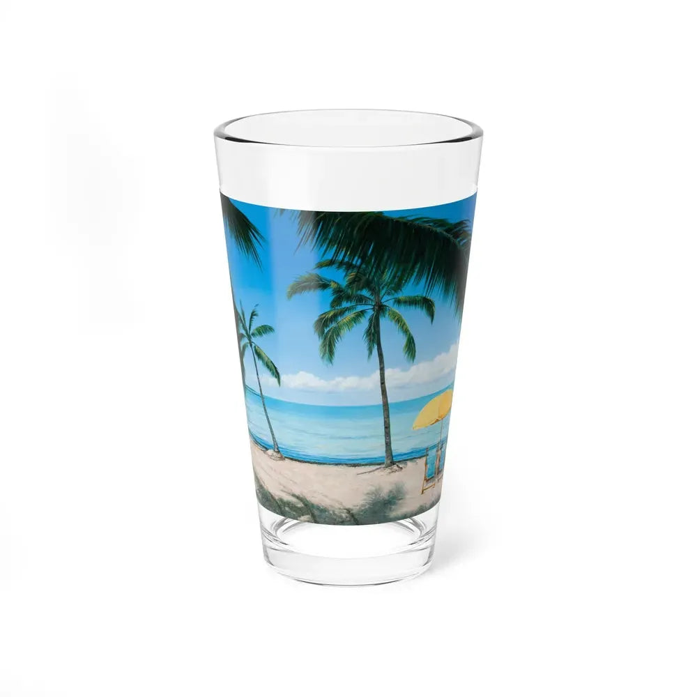 Beach Scene_1 (Magazine Illustration) Pint Glass 16oz 16oz - Go Mug Yourself