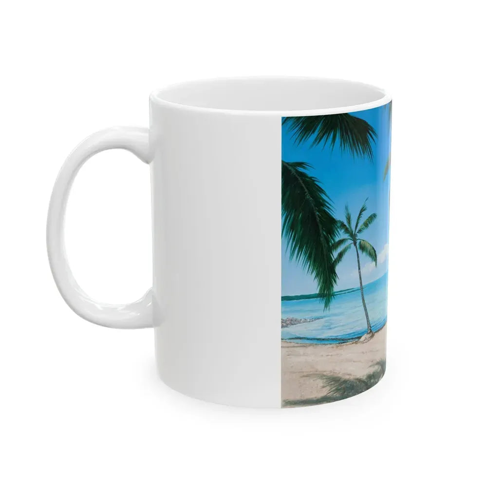 Beach Scene_1 - White Coffee Mug - Go Mug Yourself