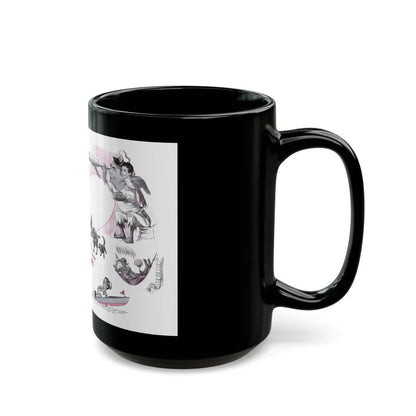 Beachcombers' Paradise, Cosmopolitan, May 1947 - Black Coffee Mug - Go Mug Yourself