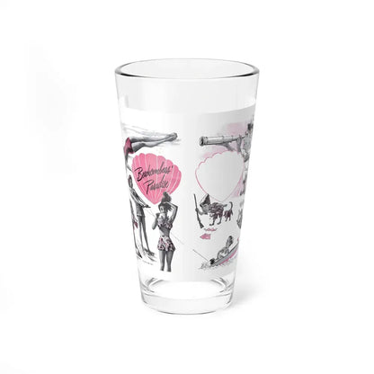 Beachcombers' Paradise, Cosmopolitan, May 1947 (Magazine Illustration) Pint Glass 16oz 16oz - Go Mug Yourself
