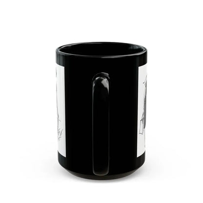 Beachwear illustrations, Woman magazine, 1957 - Black Coffee Mug - Go Mug Yourself