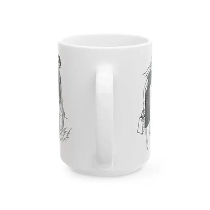 Beachwear illustrations, Woman magazine, 1957 - White Coffee Mug - Go Mug Yourself