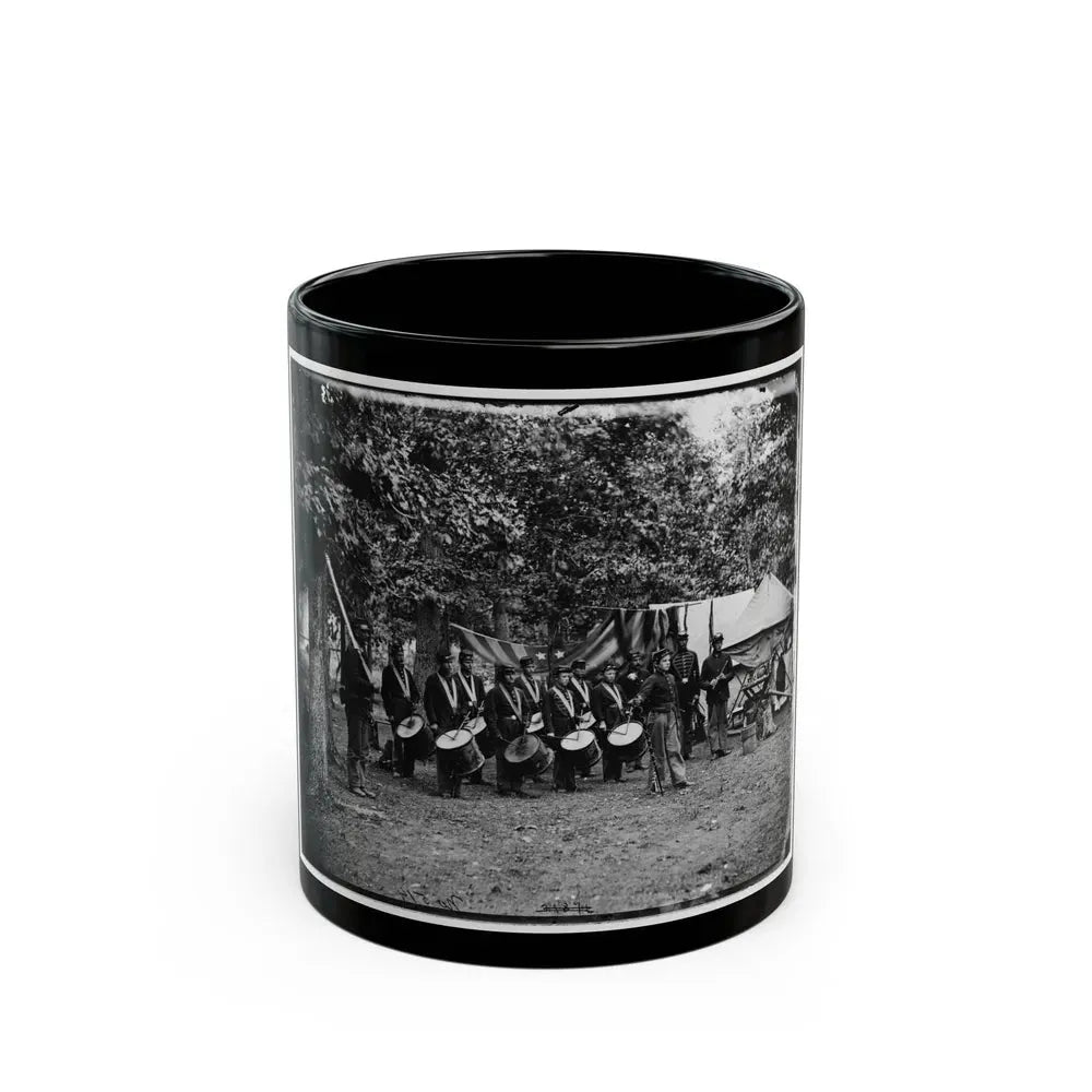 Bealeton, Va. Drum Corps, 93d New York Infantry (U.S. Civil War) Black Coffee Mug 11oz - Go Mug Yourself