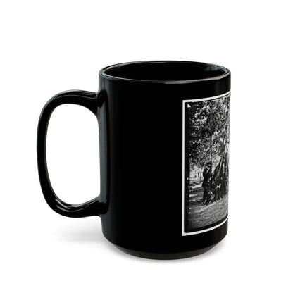 Bealeton, Va. Group At Tent And Wagon Of The New York Herald (U.S. Civil War) Black Coffee Mug - Go Mug Yourself