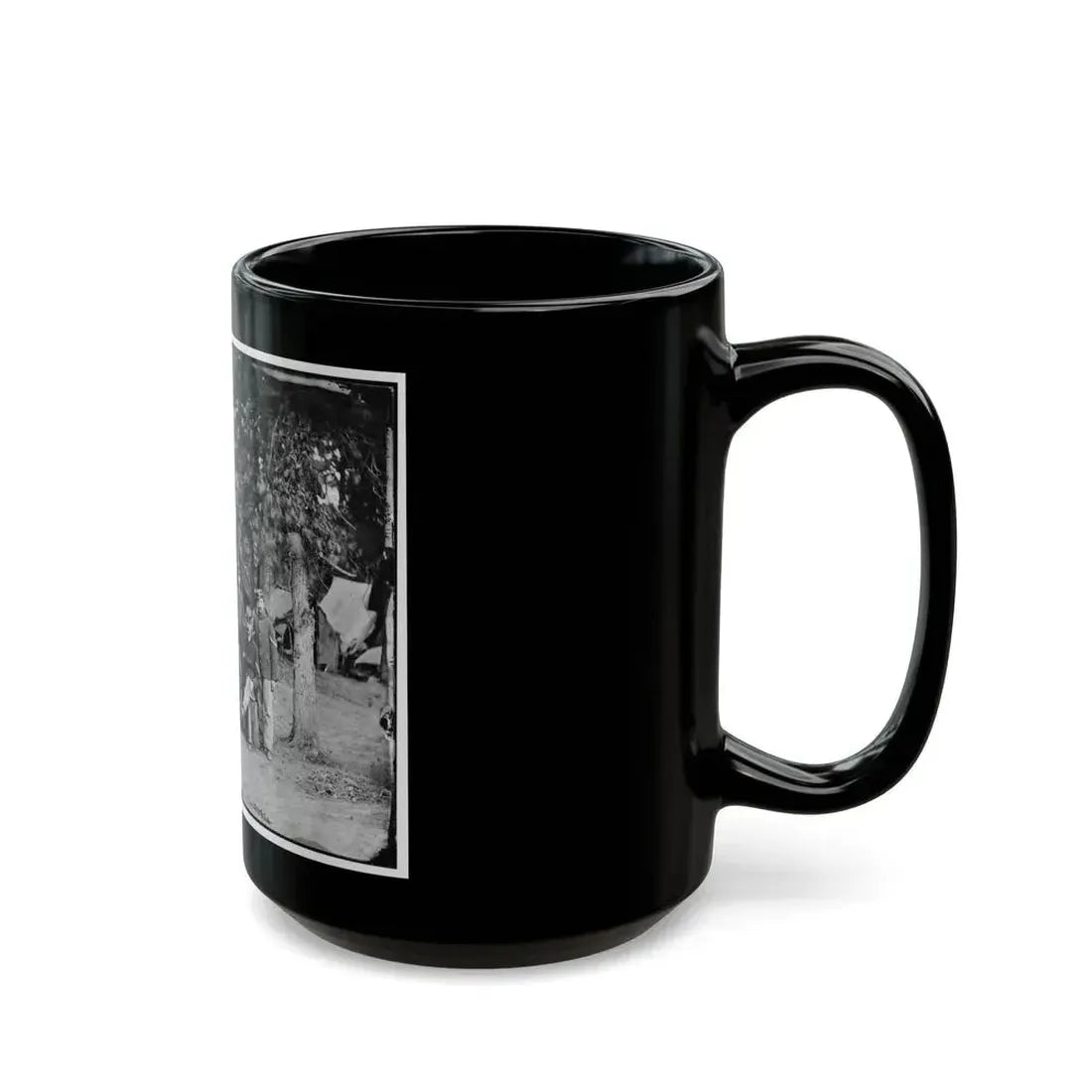 Bealeton, Va. Officers And Noncommissioned Officers Of Co. D, 93d New York Infantry (U.S. Civil War) Black Coffee Mug - Go Mug Yourself