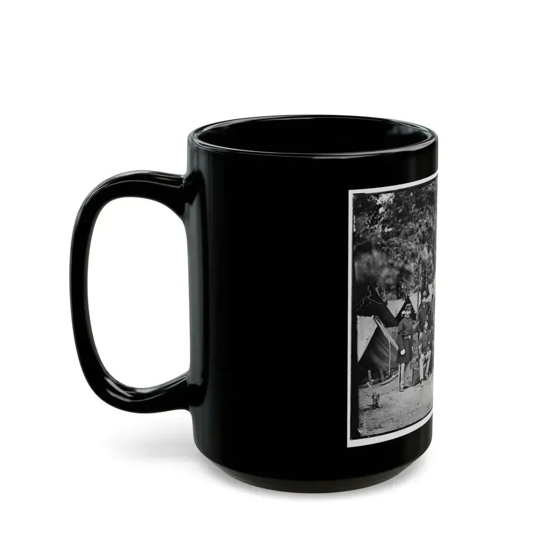 Bealeton, Va. Officers And Noncommissioned Officers Of Co. D, 93d New York Infantry (U.S. Civil War) Black Coffee Mug - Go Mug Yourself