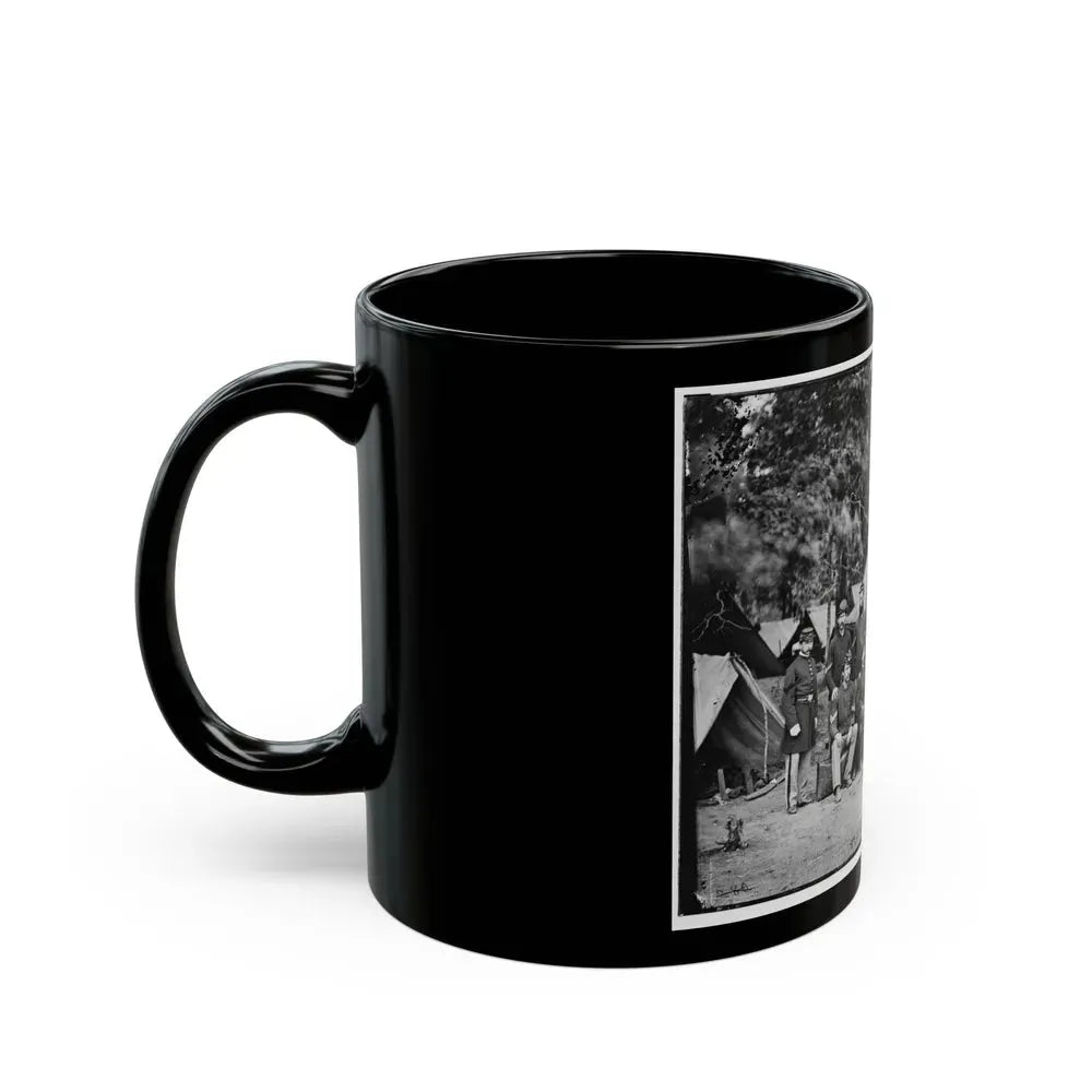 Bealeton, Va. Officers And Noncommissioned Officers Of Co. D, 93d New York Infantry (U.S. Civil War) Black Coffee Mug - Go Mug Yourself