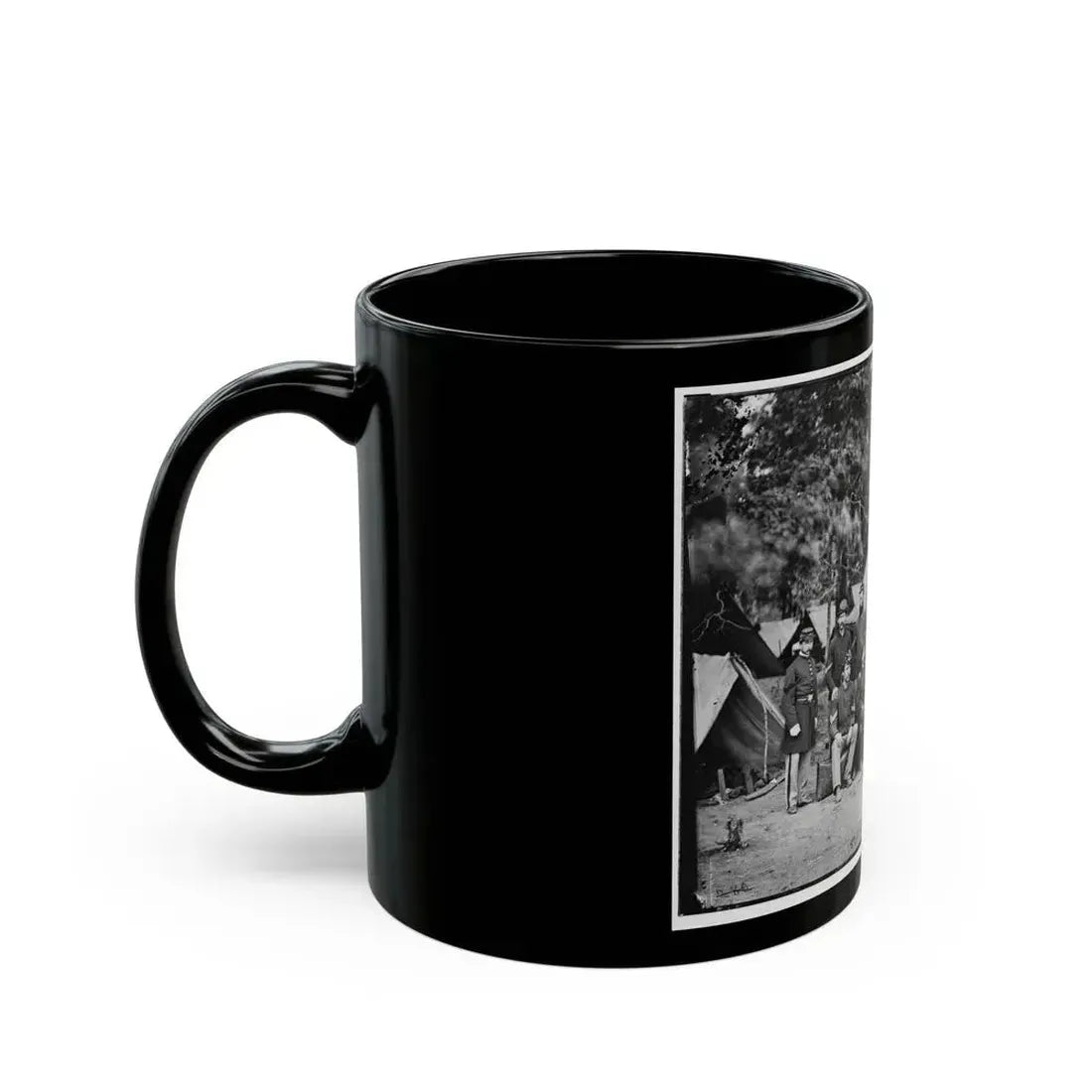 Bealeton, Va. Officers And Noncommissioned Officers Of Co. D, 93d New York Infantry (U.S. Civil War) Black Coffee Mug - Go Mug Yourself