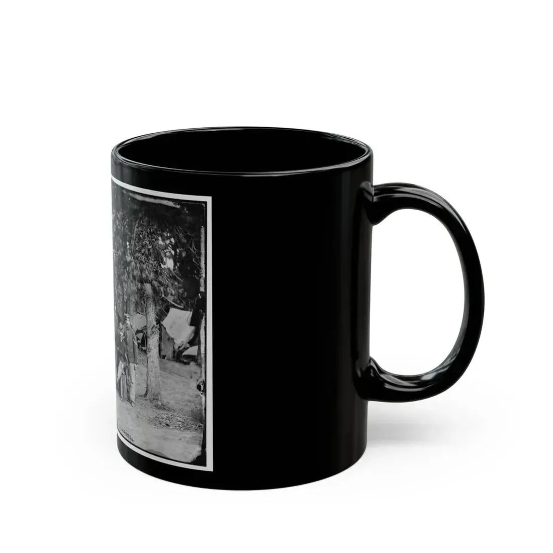 Bealeton, Va. Officers And Noncommissioned Officers Of Co. D, 93d New York Infantry (U.S. Civil War) Black Coffee Mug - Go Mug Yourself