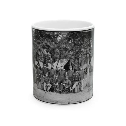 Bealeton, Va. Officers And Noncommissioned Officers Of Co. D, 93d New York Infantry (U.S. Civil War) White Coffee Mug 11oz - Go Mug Yourself