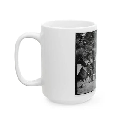 Bealeton, Va. Officers And Noncommissioned Officers Of Co. D, 93d New York Infantry (U.S. Civil War) White Coffee Mug - Go Mug Yourself
