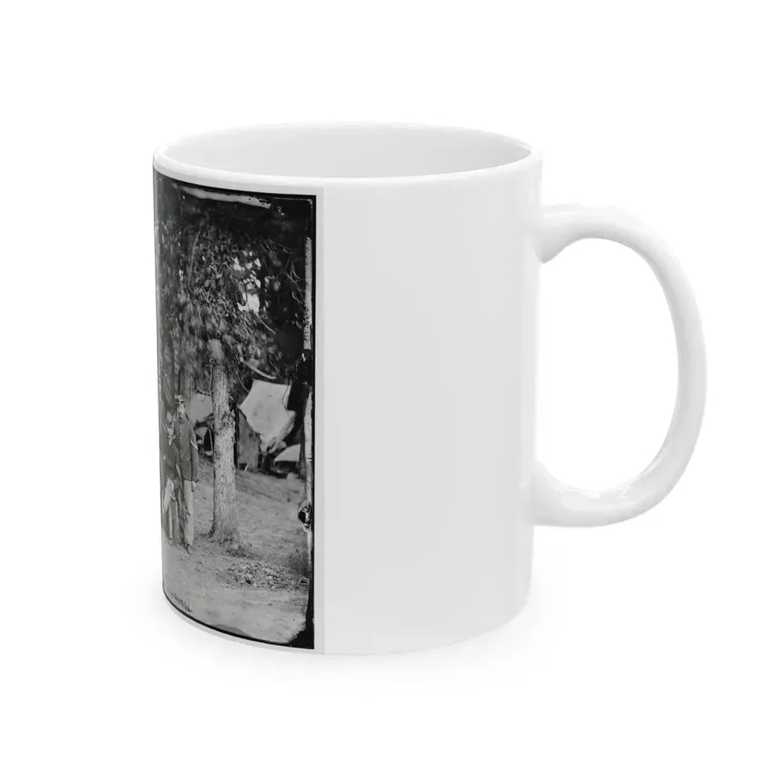 Bealeton, Va. Officers And Noncommissioned Officers Of Co. D, 93d New York Infantry (U.S. Civil War) White Coffee Mug - Go Mug Yourself