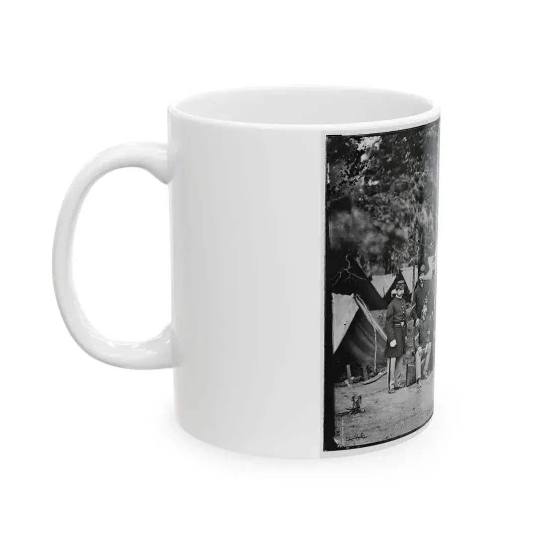 Bealeton, Va. Officers And Noncommissioned Officers Of Co. D, 93d New York Infantry (U.S. Civil War) White Coffee Mug - Go Mug Yourself