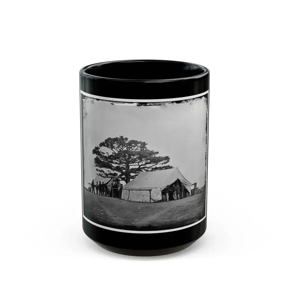 Bealeton, Va.  Sutler's Tent At Army Of The Potomac Headquarters (U.S. Civil War) Black Coffee Mug 15oz - Go Mug Yourself