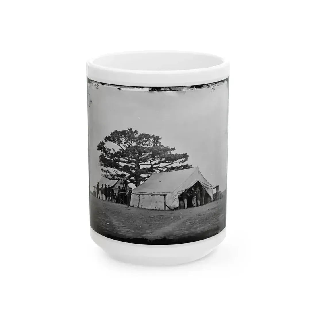 Bealeton, Va.  Sutler's Tent At Army Of The Potomac Headquarters (U.S. Civil War) White Coffee Mug 15oz - Go Mug Yourself
