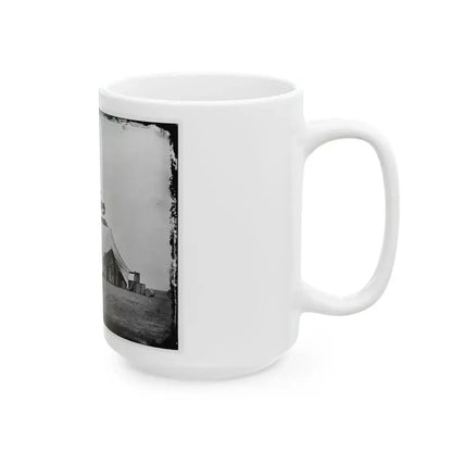 Bealeton, Va.  Sutler's Tent At Army Of The Potomac Headquarters (U.S. Civil War) White Coffee Mug - Go Mug Yourself