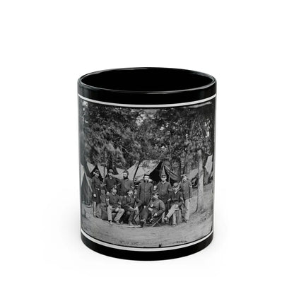 Bealeton, Va. Officers And Noncommissioned Officers Of Co. D, 93d New York Infantry (U.S. Civil War) Black Coffee Mug-11oz-Go Mug Yourself