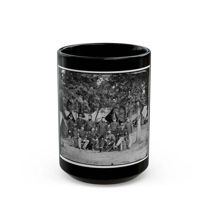 Bealeton, Va. Officers And Noncommissioned Officers Of Co. D, 93d New York Infantry (U.S. Civil War) Black Coffee Mug-15oz-Go Mug Yourself