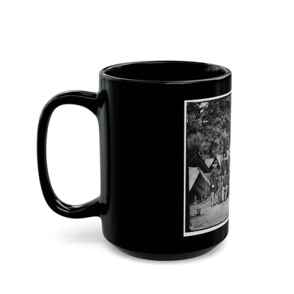 Bealeton, Va. Officers And Noncommissioned Officers Of Co. D, 93d New York Infantry (U.S. Civil War) Black Coffee Mug-Go Mug Yourself