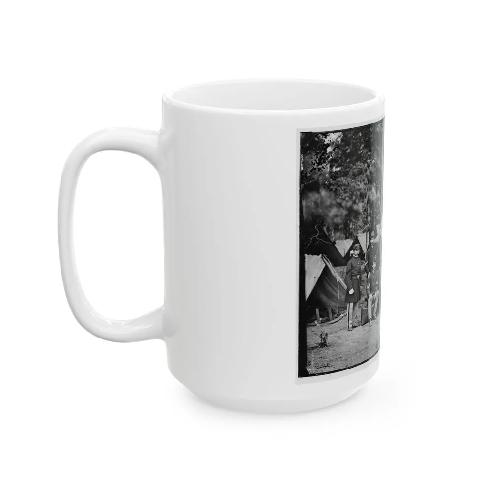 Bealeton, Va. Officers And Noncommissioned Officers Of Co. D, 93d New York Infantry (U.S. Civil War) White Coffee Mug-Go Mug Yourself