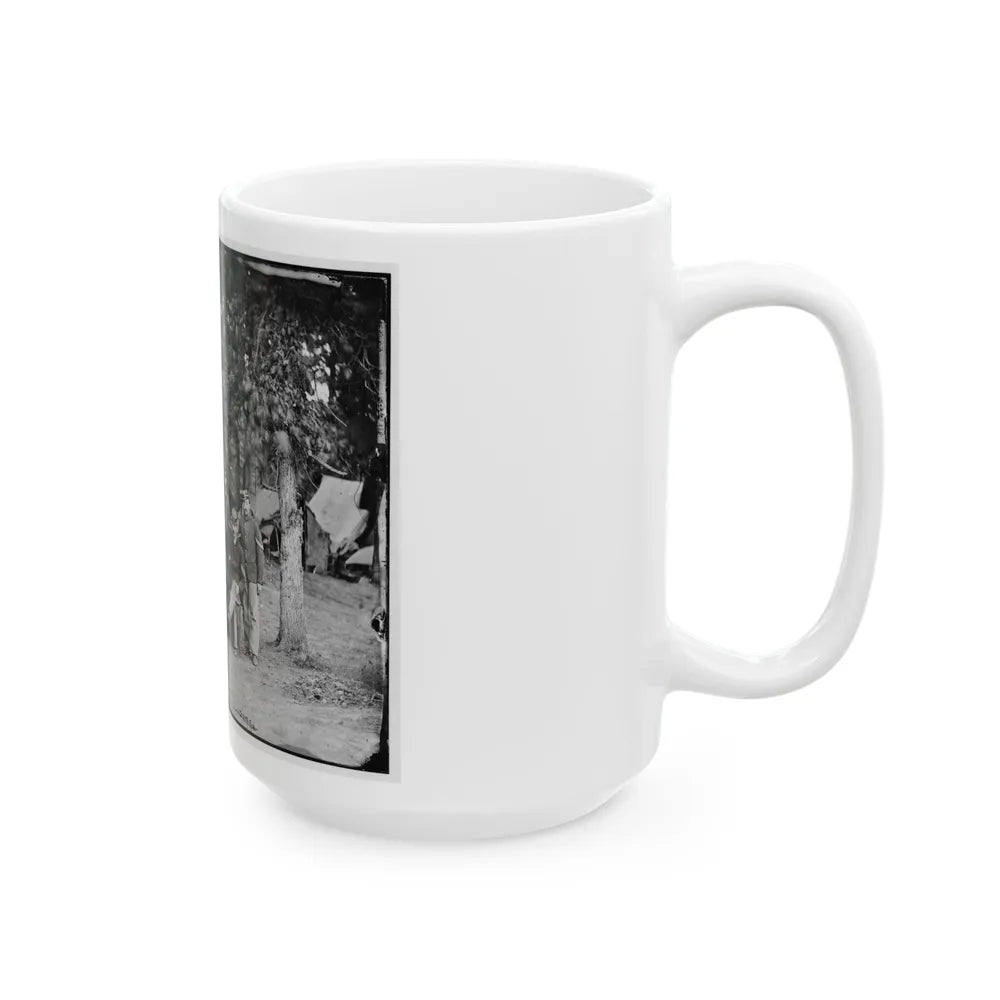 Bealeton, Va. Officers And Noncommissioned Officers Of Co. D, 93d New York Infantry (U.S. Civil War) White Coffee Mug-Go Mug Yourself