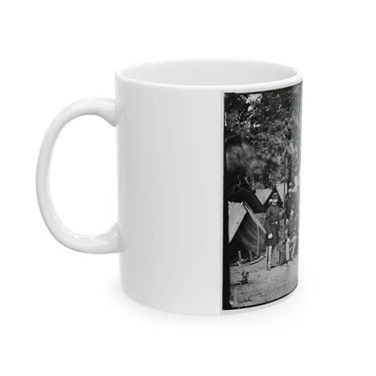 Bealeton, Va. Officers And Noncommissioned Officers Of Co. D, 93d New York Infantry (U.S. Civil War) White Coffee Mug-Go Mug Yourself