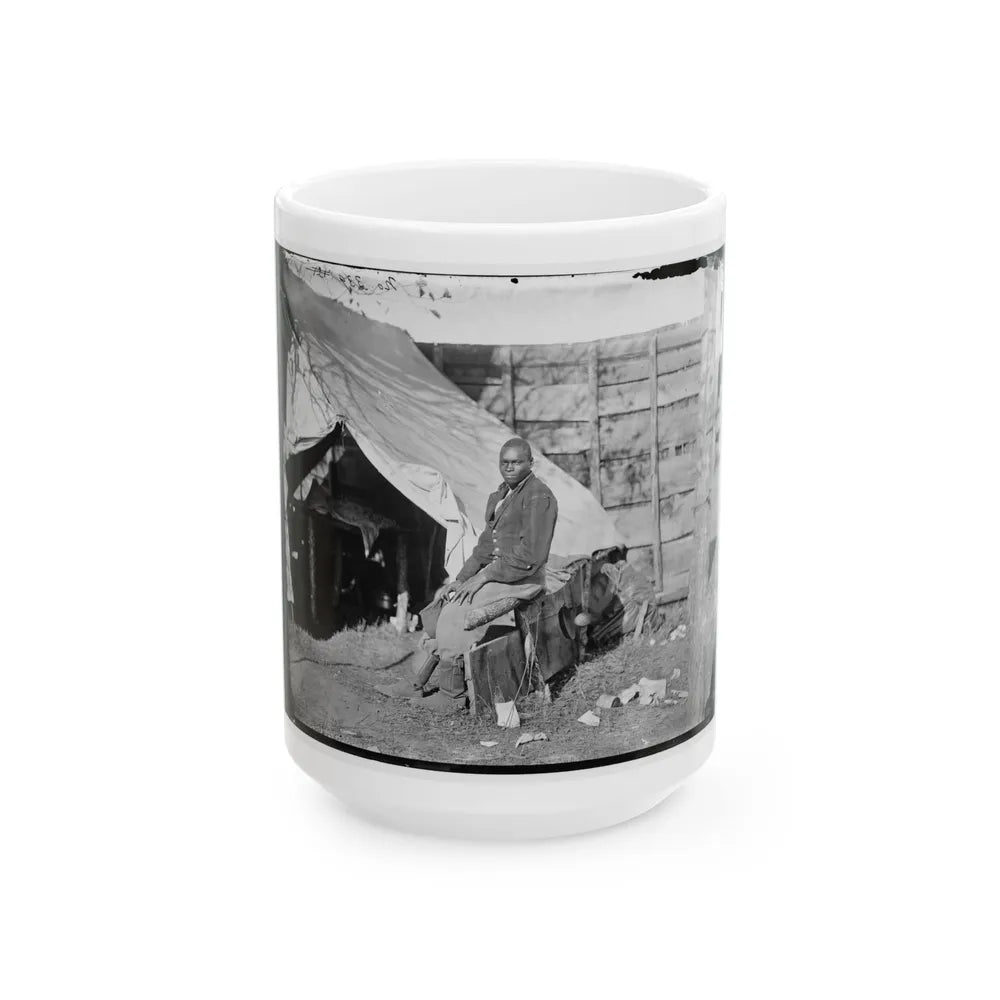 Bealeton, Virginia . John Henry, Servant, At Headquarters, 3d Army Corps, Army Of The Potomac (U.S. Civil War) White Coffee Mug-15oz-Go Mug Yourself