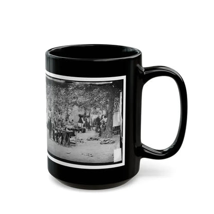 Bealeton, Virginia. Army Of The Potomac Officer's Mess Of Company D, 93d New York Infantry (U.S. Civil War) Black Coffee Mug - Go Mug Yourself
