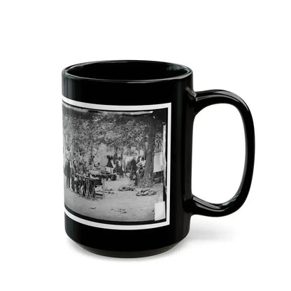 Bealeton, Virginia. Army Of The Potomac Officer's Mess Of Company D, 93d New York Infantry (U.S. Civil War) Black Coffee Mug - Go Mug Yourself