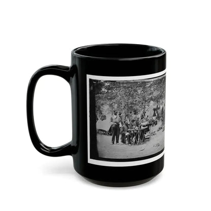 Bealeton, Virginia. Army Of The Potomac Officer's Mess Of Company D, 93d New York Infantry (U.S. Civil War) Black Coffee Mug - Go Mug Yourself