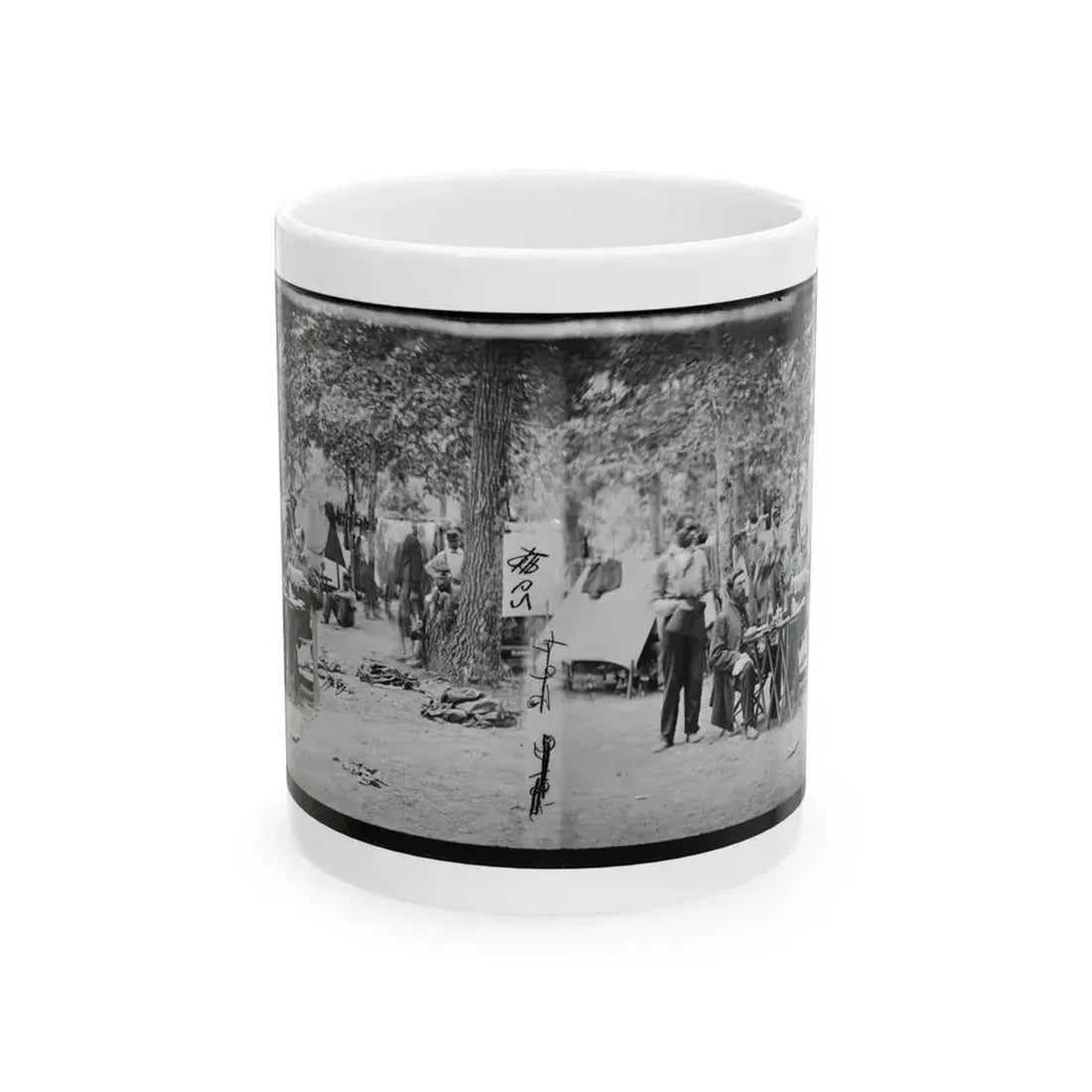 Bealeton, Virginia. Army Of The Potomac Officer's Mess Of Company D, 93d New York Infantry (U.S. Civil War) White Coffee Mug 11oz - Go Mug Yourself