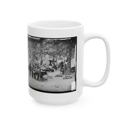 Bealeton, Virginia. Army Of The Potomac Officer's Mess Of Company D, 93d New York Infantry (U.S. Civil War) White Coffee Mug - Go Mug Yourself