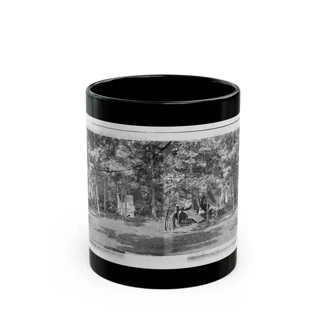 Bealeton, Virginia. Camp Of Company B, 93d New York Volunteers (U.S. Civil War) Black Coffee Mug 11oz - Go Mug Yourself