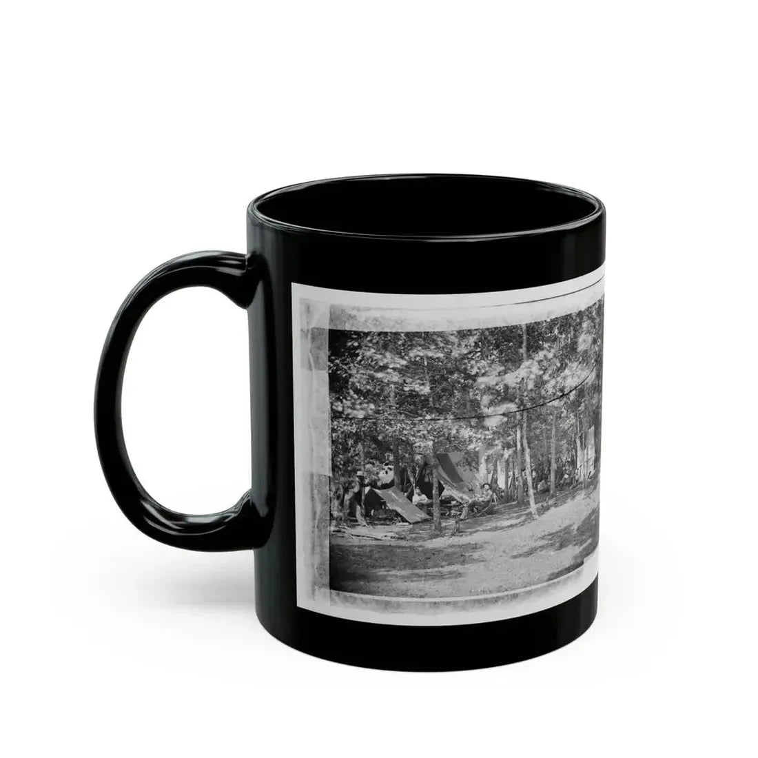 Bealeton, Virginia. Camp Of Company B, 93d New York Volunteers (U.S. Civil War) Black Coffee Mug - Go Mug Yourself