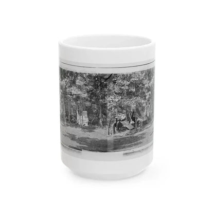 Bealeton, Virginia. Camp Of Company B, 93d New York Volunteers (U.S. Civil War) White Coffee Mug 15oz - Go Mug Yourself