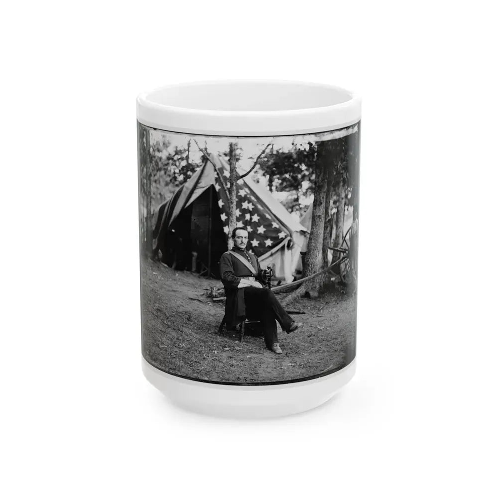 Bealeton, Virginia. Capt. Cunningham Of Gen. T.F. Meagher's Staff (U.S. Civil War) White Coffee Mug 15oz - Go Mug Yourself
