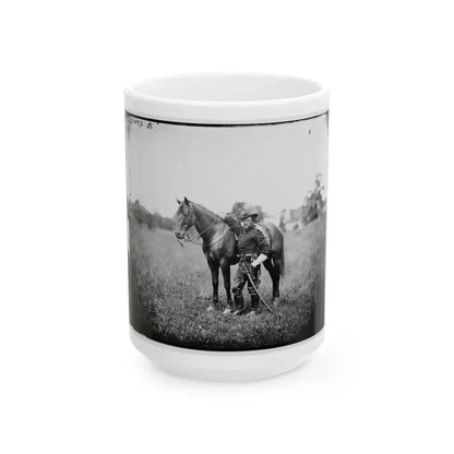 Bealeton, Virginia. Capt. Henry Page, Assistant Quarter Master, At Army Of The Potomac Headquarters (U.S. Civil War) White Coffee Mug 15oz - Go Mug Yourself