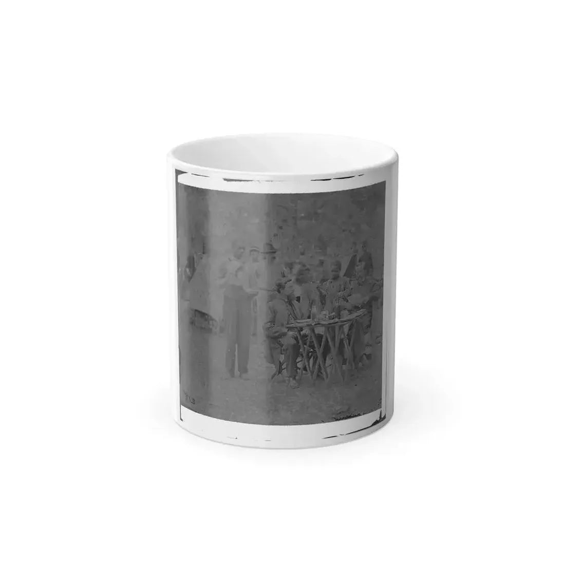 Bealeton, Virginia. Captain Henry P. Smith's Mess. Company D, 93D New York Volunteers (U.S. Civil War) Color Changing Coffee Mug 11oz - Go Mug Yourself
