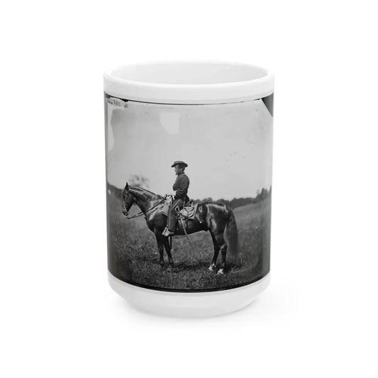 Bealeton, Virginia. Captain Henry Page, Assistant Quartermaster, At Army Of The Potomac Headquarters (U.S. Civil War) White Coffee Mug 15oz - Go Mug Yourself