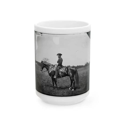 Bealeton, Virginia. Captain Henry Page, Assistant Quartermaster, At Army Of The Potomac Headquarters (U.S. Civil War) White Coffee Mug 15oz - Go Mug Yourself