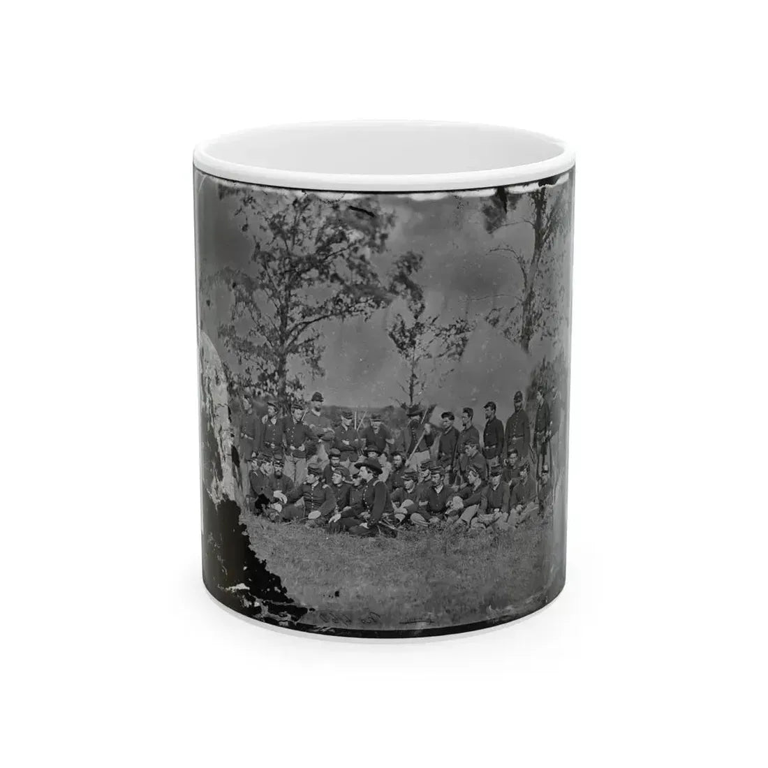 Bealeton, Virginia. Company E, 93d New York Infantry 001 (U.S. Civil War) White Coffee Mug 11oz - Go Mug Yourself