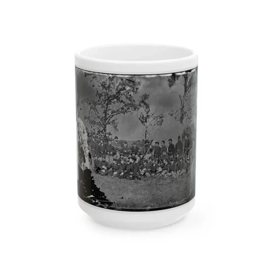 Bealeton, Virginia. Company E, 93d New York Infantry 001 (U.S. Civil War) White Coffee Mug 15oz - Go Mug Yourself