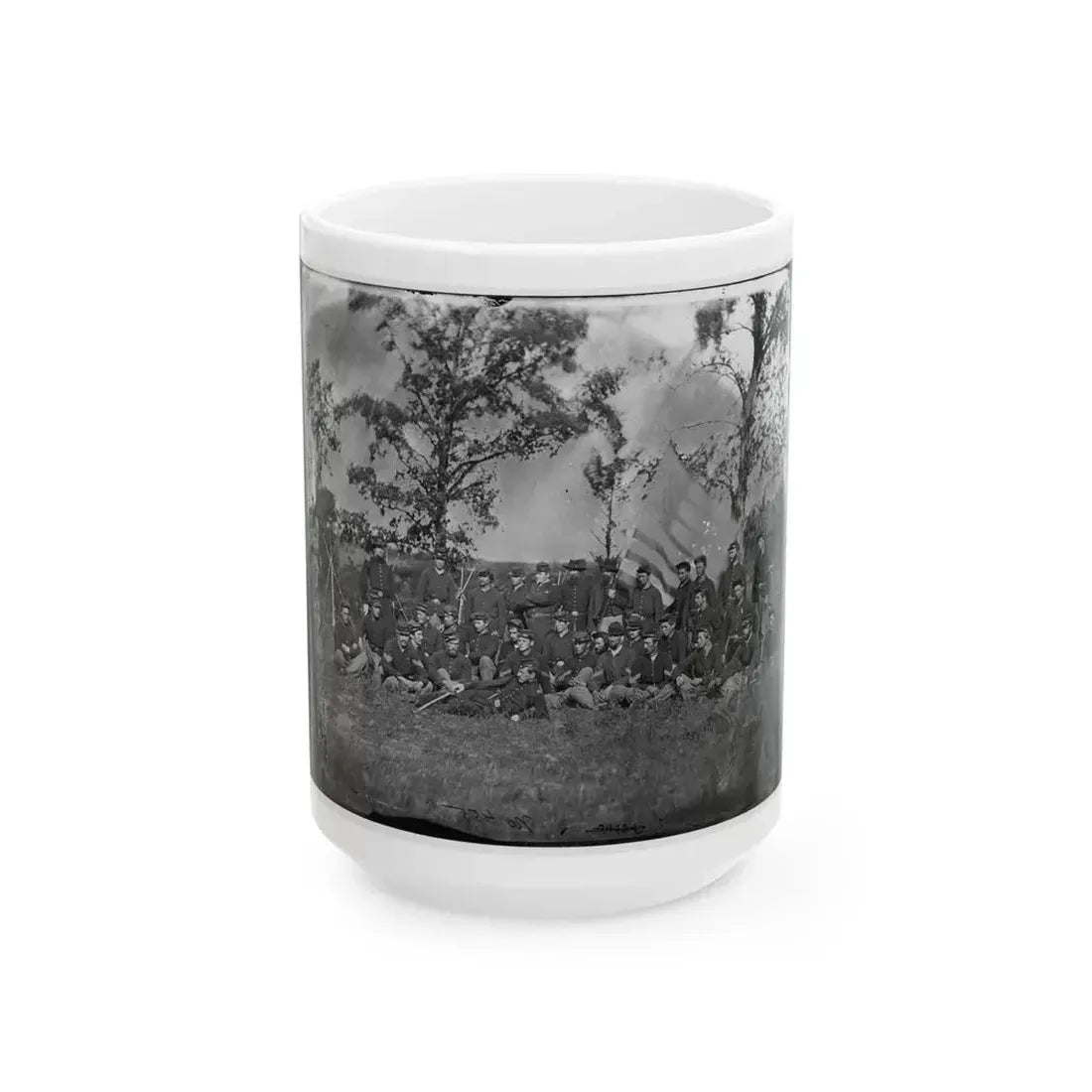 Bealeton, Virginia. Company E, 93d New York Infantry (U.S. Civil War) White Coffee Mug 15oz - Go Mug Yourself